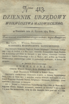 Dziennik Urzędowy Województwa Mazowieckiego. 1824, nr 413 (26 stycznia ) + dod.