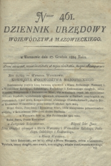 Dziennik Urzędowy Województwa Mazowieckiego. 1824, nr 461 (27 grudnia) + dod.