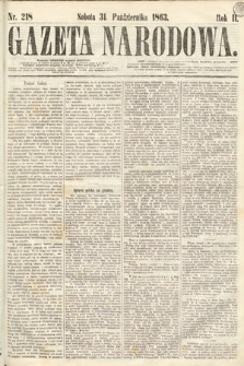 Gazeta Narodowa. 1863, nr 218