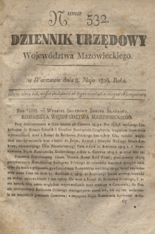 Dziennik Urzędowy Województwa Mazowieckiego. 1826, nr 532 (8 maja) + dod.