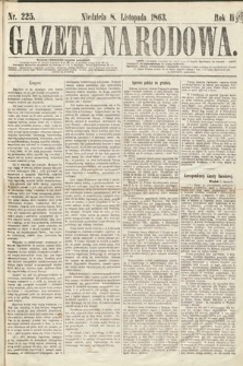 Gazeta Narodowa. 1863, nr 225