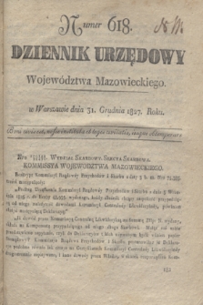 Dziennik Urzędowy Województwa Mazowieckiego. 1827, nr 618 (31 grudnia) + dod.