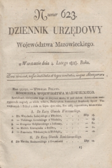 Dziennik Urzędowy Województwa Mazowieckiego. 1828, nr 623 (4 lutego) + dod.