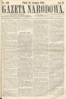 Gazeta Narodowa. 1863, nr 229