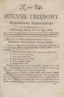 Dziennik Urzędowy Województwa Mazowieckiego. 1828, nr 641 (9 czerwca) + dod.