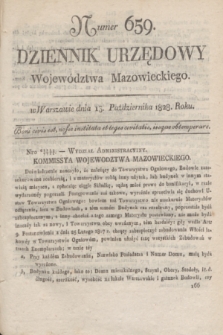 Dziennik Urzędowy Województwa Mazowieckiego. 1828, nr 659 (13 października) + dod.