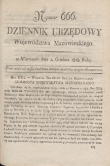 Dziennik Urzędowy Województwa Mazowieckiego. 1828, nr 666 (1 grudnia) + dod.