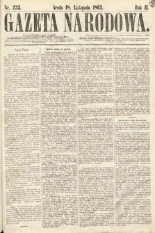 Gazeta Narodowa. 1863, nr 233