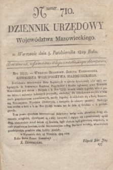 Dziennik Urzędowy Województwa Mazowieckiego. 1829, nr 710 (5 października) + dod.
