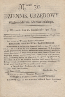 Dziennik Urzędowy Województwa Mazowieckiego. 1829, nr 711 (12 października) + dod.