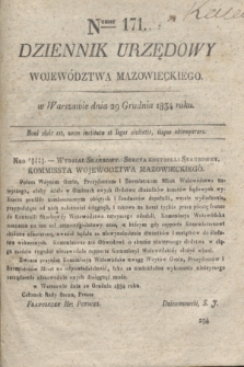 Dziennik Urzędowy Województwa Mazowieckiego. 1834, nr 171 (29 grudnia) + dod.