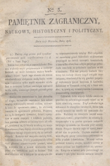 Pamiętnik Zagraniczny, Naukowy, Historyczny i Polityczny. 1816, Nro 3 (21 stycznia)