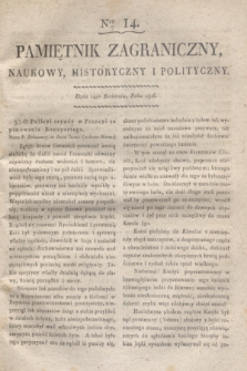 Pamiętnik Zagraniczny, Naukowy, Historyczny i Polityczny. 1816, Nro 14 (14 kwietnia)