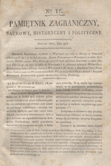 Pamiętnik Zagraniczny, Naukowy, Historyczny i Polityczny. 1816, Nro 17 (7 maja)