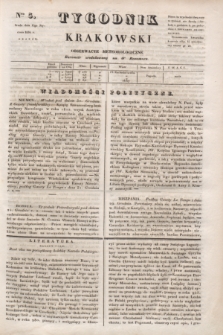 Tygodnik Krakowski. 1834, Cz.1, nr 5 (15 stycznia)