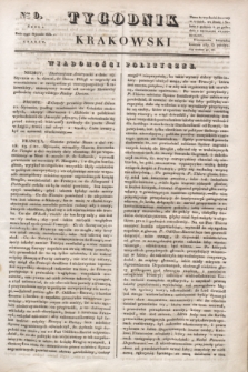 Tygodnik Krakowski. 1834, Cz.1, nr 9 (23 stycznia)