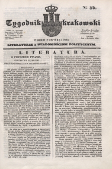 Tygodnik Krakowski : pismo poświęcone literaturze i wiadomościom politycznym. 1834, Cz.2, nr 30 (17 kwietnia)