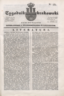 Tygodnik Krakowski : pismo poświęcone literaturze i wiadomościom politycznym. 1834, Cz.2, nr 32 (24 kwietnia)