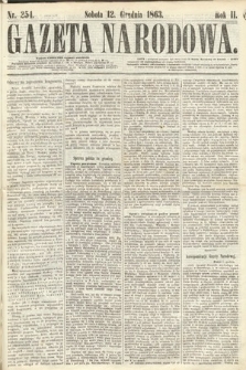 Gazeta Narodowa. 1863, nr 254