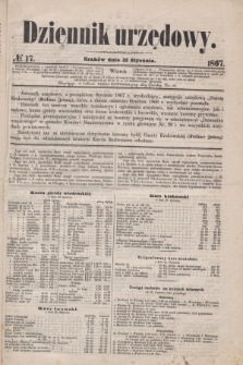 Dziennik Urzędowy. 1867, № 17 (22 stycznia)
