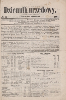 Dziennik Urzędowy. 1867, № 19 (24 stycznia)