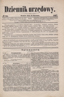 Dziennik Urzędowy. 1867, № 24 (30 stycznia)