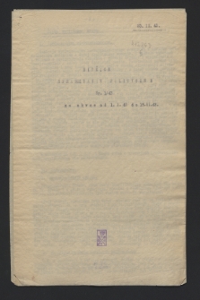 Bieżące Sprawozdanie Polityczne. 1943, nr 1 (25 listopada)