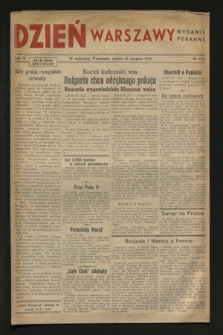 Dzień Warszawy : pismo codzienne : wydanie poranne. R.4, Nr 1034 (26 sierpnia 1944)