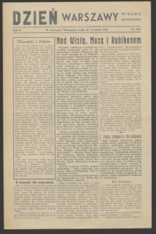 Dzień Warszawy : wydanie zmniejszone [Śródmieście-Południe]. R.4, nr 1074 (27 września 1944)