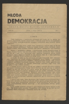 Młoda Demokracja : organ Ruchu Młodej Demokracji. R.2, nr 6 (23 maja 1944)