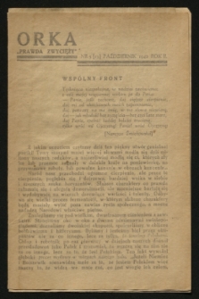 Orka „Prawda Zwycięży”. [R.2], nr 5 ([13] październik 1942)