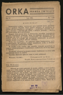 Orka „Prawda Zwycięży”. R.4, nr 2 (luty 1944)