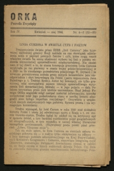 Orka „Prawda Zwycięży”. R.4, nr 4/5 (kwiecień-maj 1944)