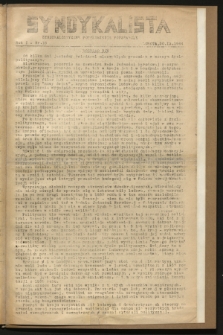 Syndykalista : Syndykalistyczne Porozumienie Powstańcze. R.1, nr 18 (30 września 1944)