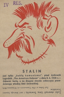 Stalin : jest tylko „kukłą komunizmu”