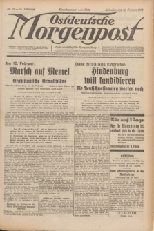 Ostdeutsche Morgenpost : erste oberschlesische Morgenzeitung. Jg.14, Nr. 43 (12 Februar 1932)