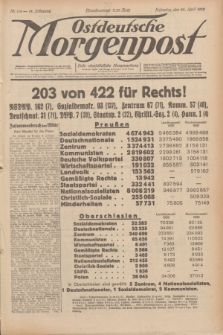 Ostdeutsche Morgenpost : erste oberschlesische Morgenzeitung. Jg.14, Nr. 114 (25 April 1932)