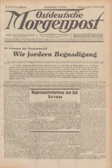 Ostdeutsche Morgenpost : erste oberschlesische Morgenzeitung. Jg.14, Nr. 234 (24 August 1932)