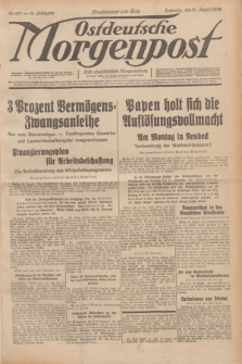 Ostdeutsche Morgenpost : erste oberschlesische Morgenzeitung. Jg.14, Nr. 237 (27 August 1932)