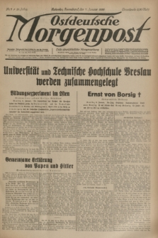 Ostdeutsche Morgenpost : erste oberschlesische Morgenzeitung. Jg.15, Nr. 7 (7 Januar 1933)