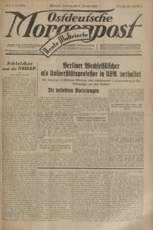 Ostdeutsche Morgenpost : erste oberschlesische Morgenzeitung. Jg.15, Nr. 8 (8 Januar 1933)