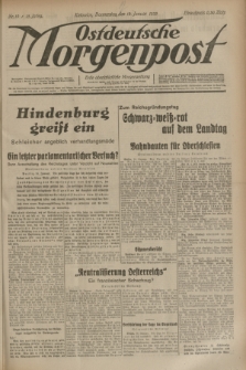 Ostdeutsche Morgenpost : erste oberschlesische Morgenzeitung. Jg.15, Nr. 19 (19 Januar 1933)