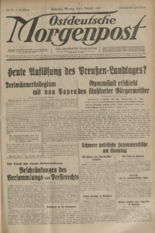 Ostdeutsche Morgenpost : erste oberschlesische Morgenzeitung. Jg.15, Nr. 37 (6 Februar 1933) + dod.