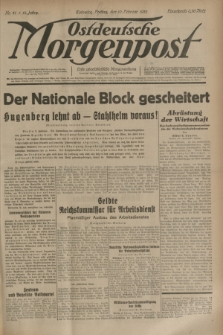 Ostdeutsche Morgenpost : erste oberschlesische Morgenzeitung. Jg.15, Nr. 41 (10 Februar 1933)