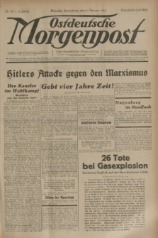 Ostdeutsche Morgenpost : erste oberschlesische Morgenzeitung. Jg.15, Nr. 42 (11 Februar 1933)