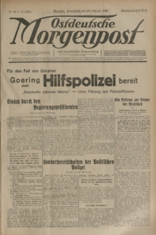 Ostdeutsche Morgenpost : erste oberschlesische Morgenzeitung. Jg.15, Nr. 56 (25 Februar 1933)