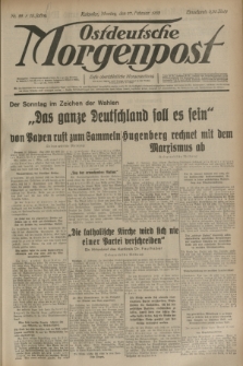 Ostdeutsche Morgenpost : erste oberschlesische Morgenzeitung. Jg.15, Nr. 58 (27 Februar 1933) + dod.