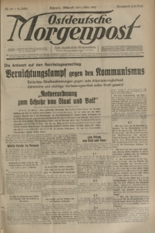 Ostdeutsche Morgenpost : erste oberschlesische Morgenzeitung. Jg.15, Nr. 60 (1 März 1933)