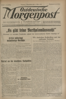 Ostdeutsche Morgenpost : erste oberschlesische Morgenzeitung. Jg.15, Nr. 63 (4 März 1933)