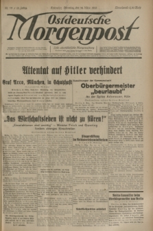 Ostdeutsche Morgenpost : erste oberschlesische Morgenzeitung. Jg.15, Nr. 73 (14 März 1933)